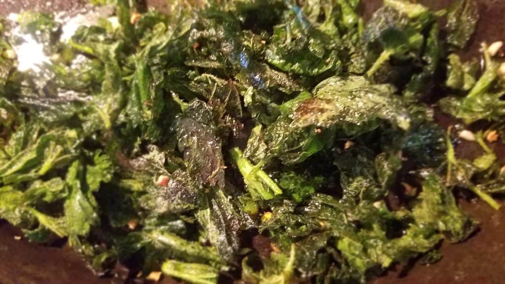 Sautéed nettles