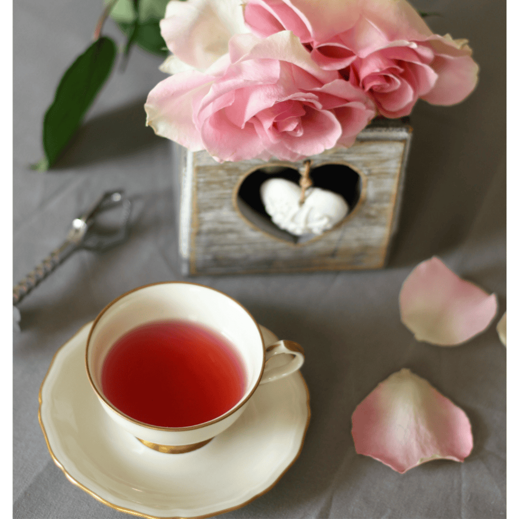 Beach Rose, Rosa Regosa tea with rose petals