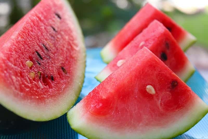 Juicy watermelon with watermelon seeds