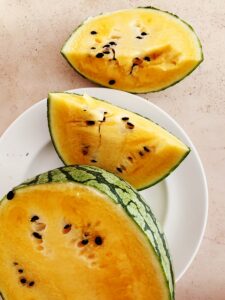 Yellow watermelon benefits for health with watermelon seeds