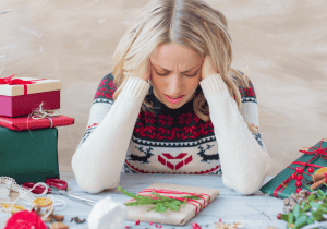gifts for relieving stress- stressed woman